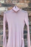 Essential Stretch Mesh Polo Layering Top Antique Rose